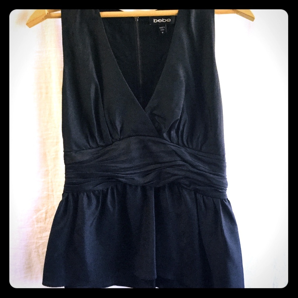 Bebe black blouse
